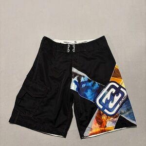 Billabong Dorian Shane Swim Trunks Boardshorts 32 32x9 Black Casual Beach Summer